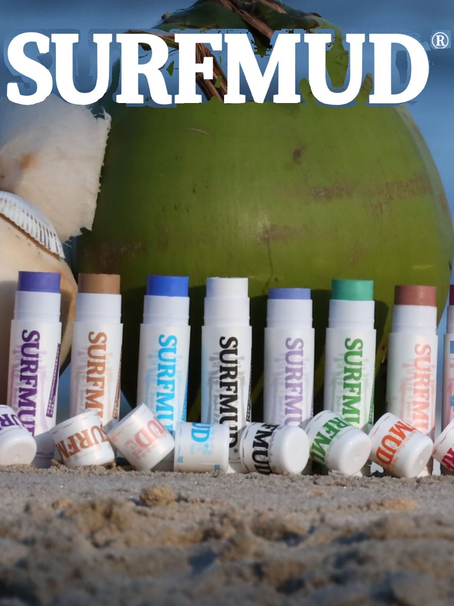 Surfmud sunscreen colour surfing, physical zinc for the protection of corals for natural skin restoration