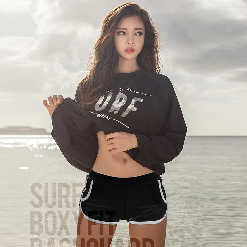 Korean Diving Service Females Long-sleeved Fugitive Seats Swimsuit Swimsuits Dry Swimming suit
