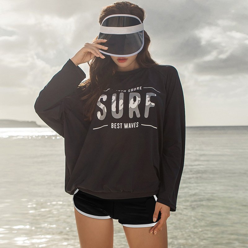 Korean Diving Service Females Long-sleeved Fugitive Seats Swimsuit Swimsuits Dry Swimming suit