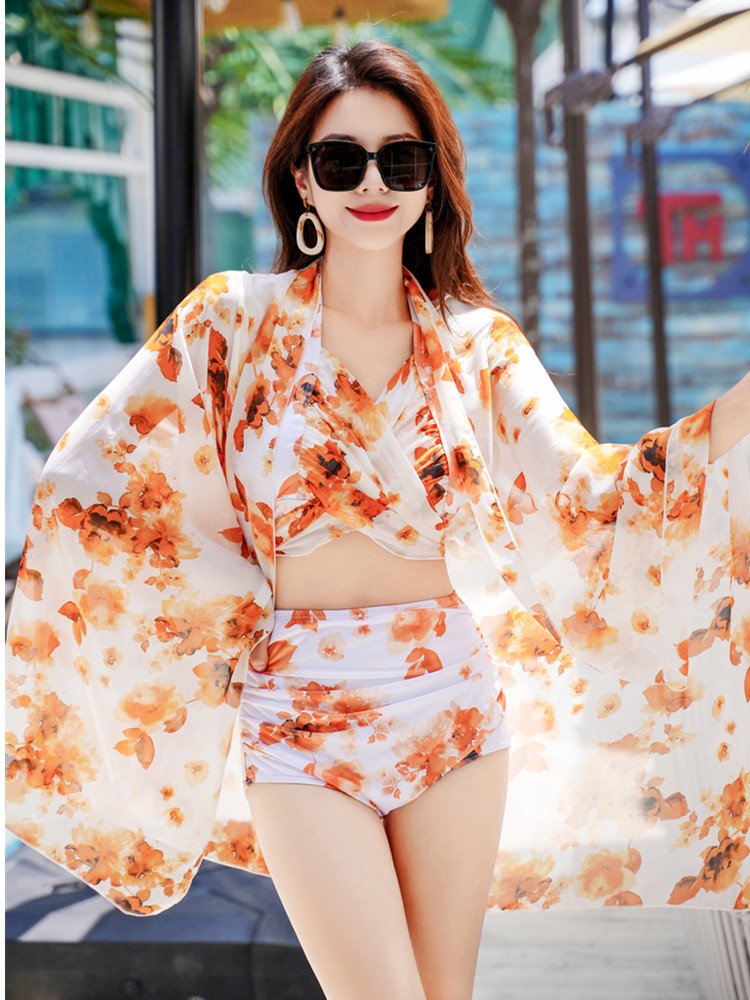A BIKINI BIKINI SET OF THREE NEW EURO-AMERICAN BATHING SUITS