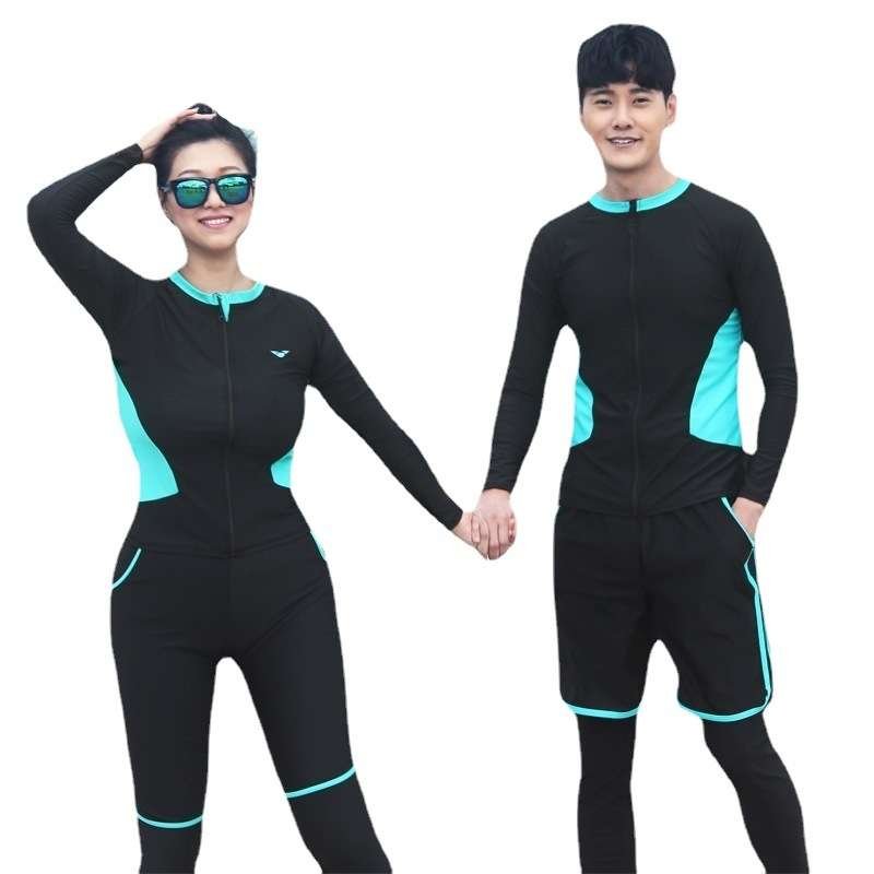 Diving suit, large, long-sleeved, sunproof, swimsuit couple, long-sleeved, long-sleeved, long-sleeved, long-sleeved, jellyfish
