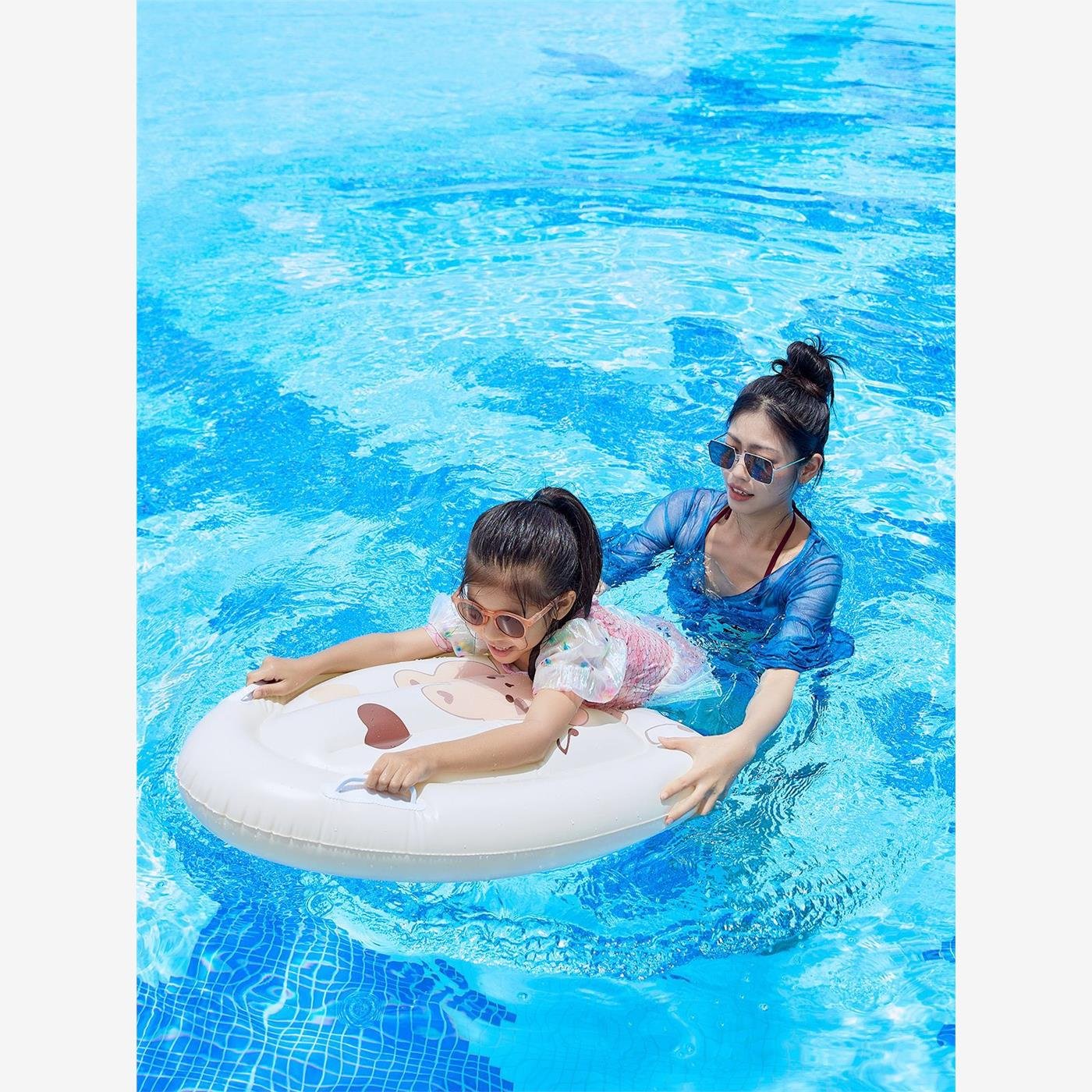 ins korea bear children floating with inflatable surviving board handboard skating board toys