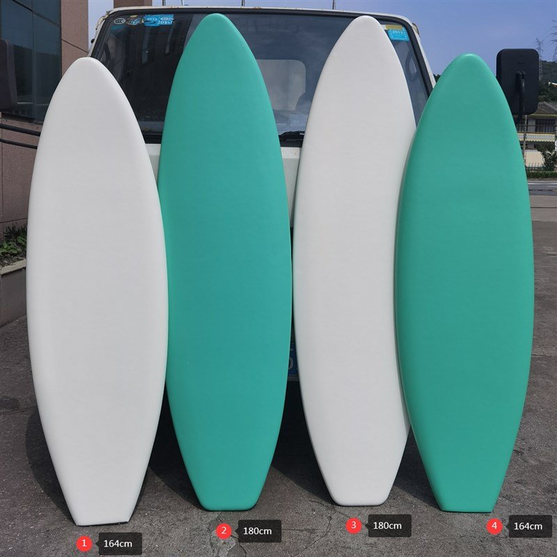 advertising for surfboards 6'1'8", z-props decorating boardssurfboard