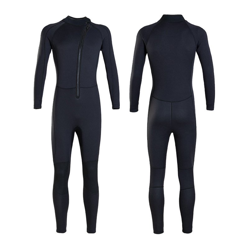 3mm ex-chronic zipper male warmer and long-sleeve divulge swimsuit jellyfish sun surfer