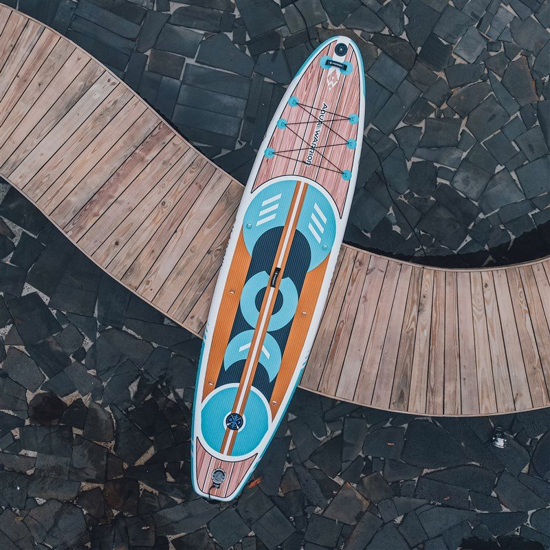 Aqua Warrior Moon series wooden double-layered oarboard inflating surfboard stand-by x-board slurry SU