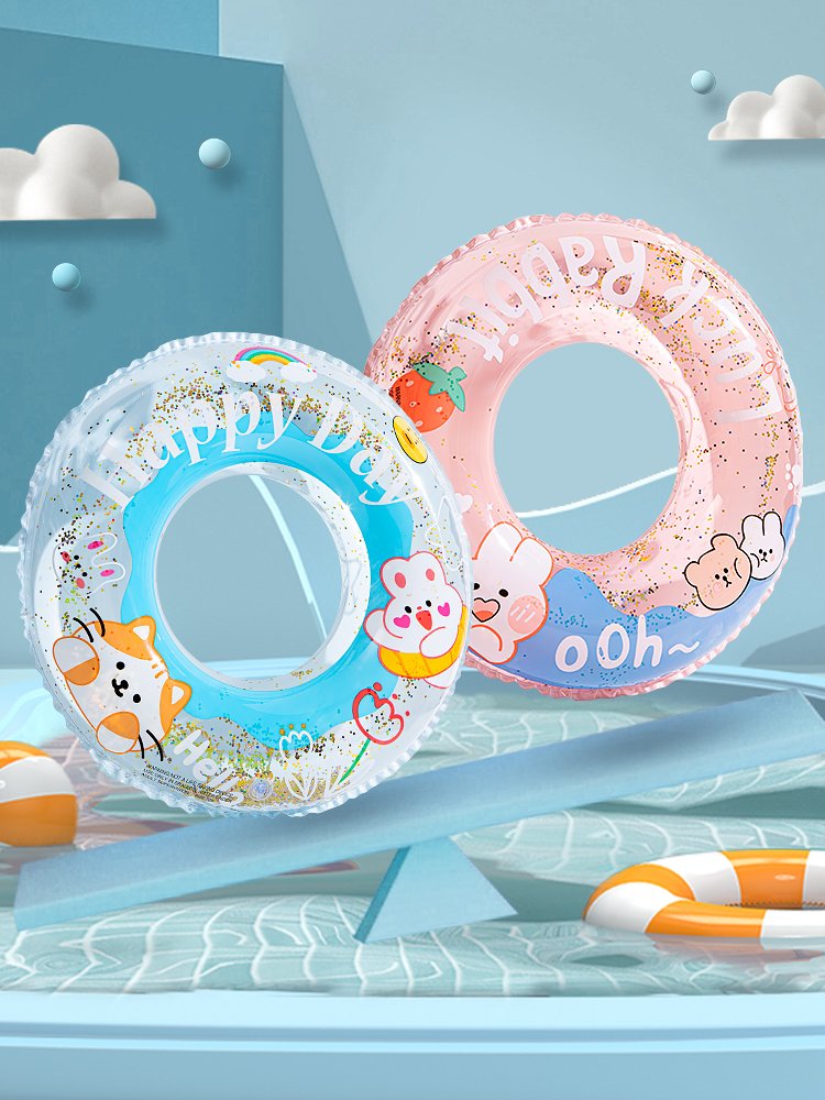 Children's swimming ring, boys and girls under the armpits, side-floating adult beginners to save lives