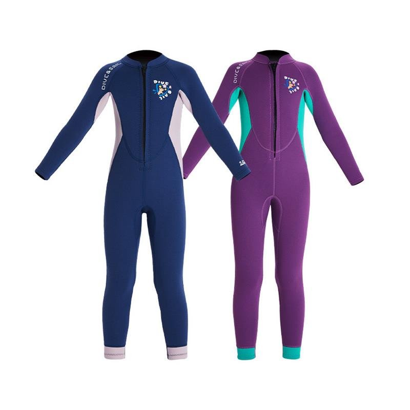 DIVE&SAIL CHILDREN'S WARM DIVING SUIT 2.5MM LONG-SLEEVE COLD-SLEEVE SUBMERSIBLES WITH THICK SURFING AND WINTER BATHING SUITS