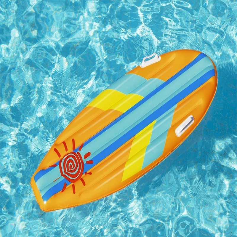 Bestway surfboard children swim and kick in the water and ride the play toy to swim