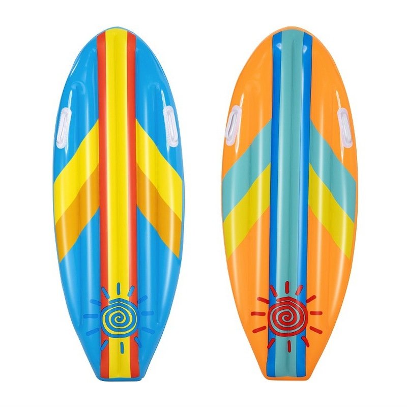 Bestway surfboard children swim and kick in the water and ride the play toy to swim