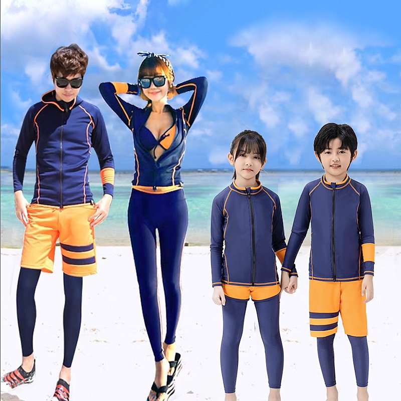 My son's scuba suit, long sleeves, sunproof, dry-swam-swam-swam suit for a baby with a jellyfish