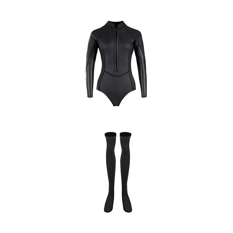 2-3MM DIVE WET-SLEEVE LONG SLEEVES BIKINI SUBMERSIBLE SURFING SUIT AND COLD-PROOF TROUGHS FULL OF FREE DIVING