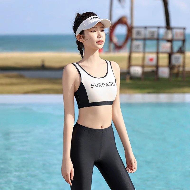 Ms. Swimsuit 2024's new swimsuit, four pairs of long-sleeved, long-sleeved, long-sleeved, surf-diving-diving-diving-mothers suit