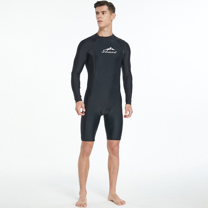 Shark Butter Man's body bathing suit, long-sleeved, sunproof, dry travel, swim and surfing suit