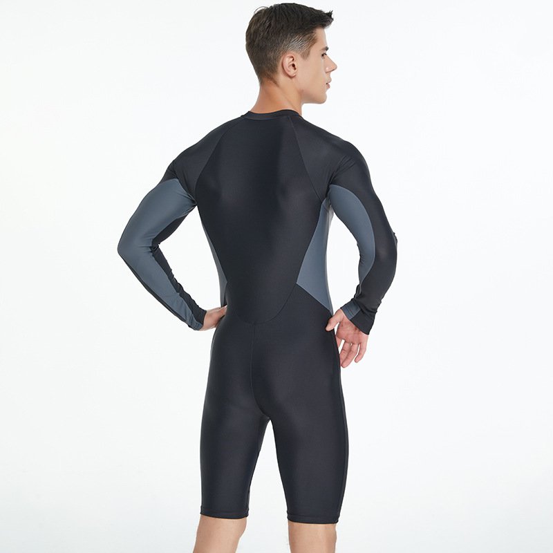 Shark Butter Man's body bathing suit, long-sleeved, sunproof, dry travel, swim and surfing suit