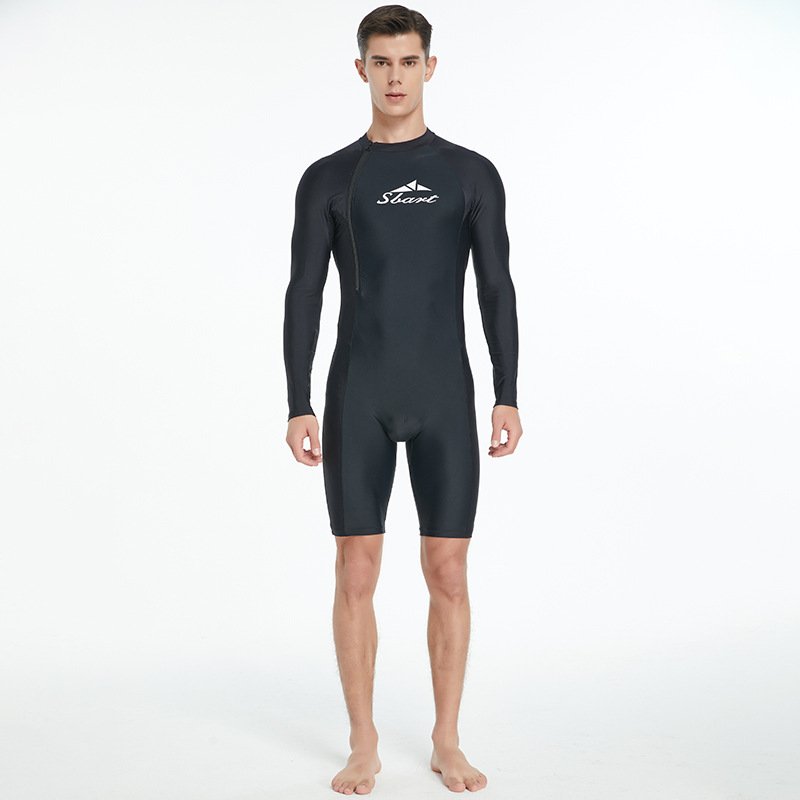 Shark Butter Man's body bathing suit, long-sleeved, sunproof, dry travel, swim and surfing suit
