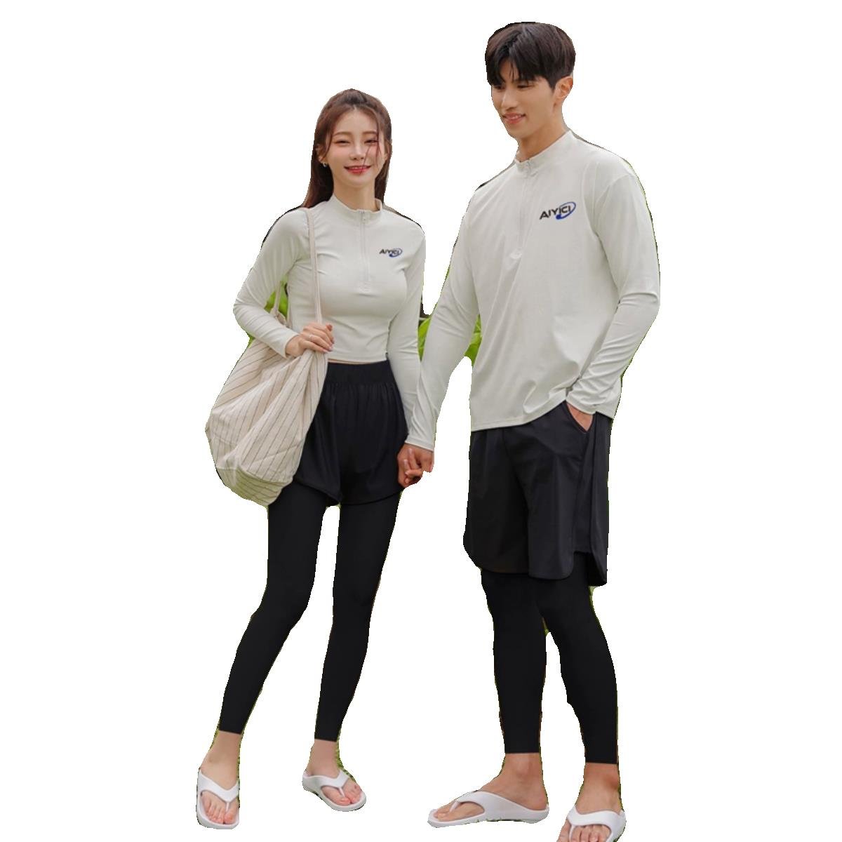 German imported Quality Men's Swinging suit, female scrawny, long-love jellyfish floats to protect the sun