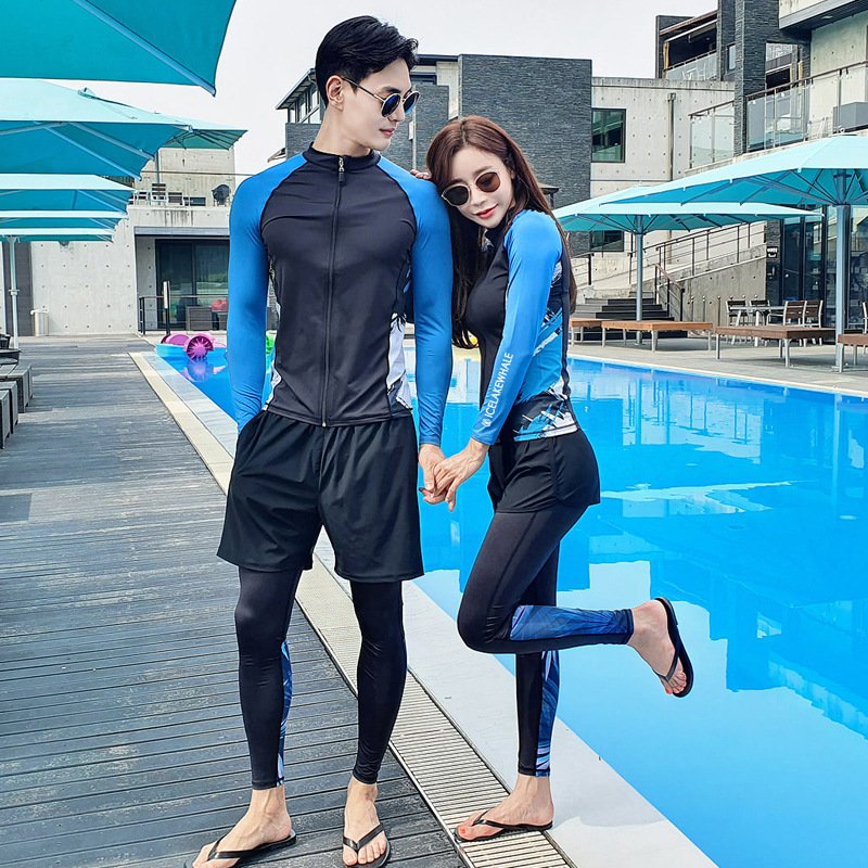 Korea's new 2023 son-in-law dive suit, long-sleeve movement, and a long-sleeved swimsuit for the couple