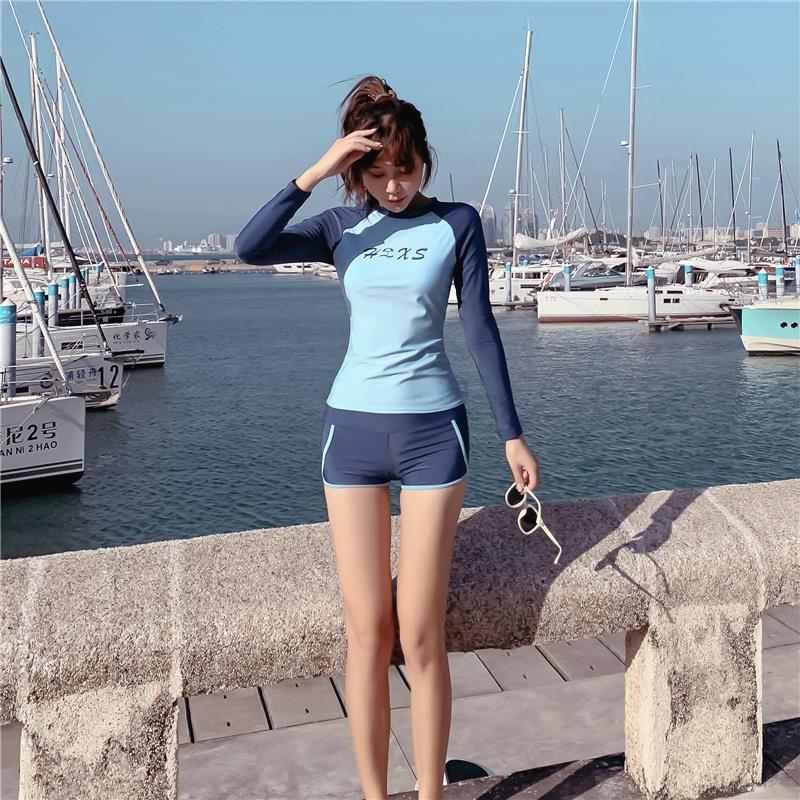 Surf suit, swimsuit, swimsuit, three sets of accelerator, long-sleeve, long-sleeve, spa, spa and body swimsuit