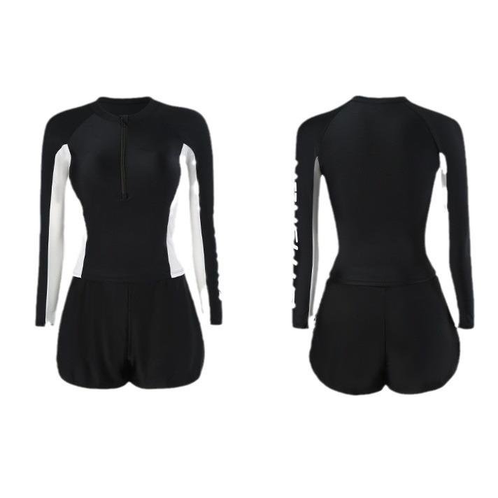Ms. Swimsuit's new 2024-explosive long-sleeve sunscreen-proof swimming suit