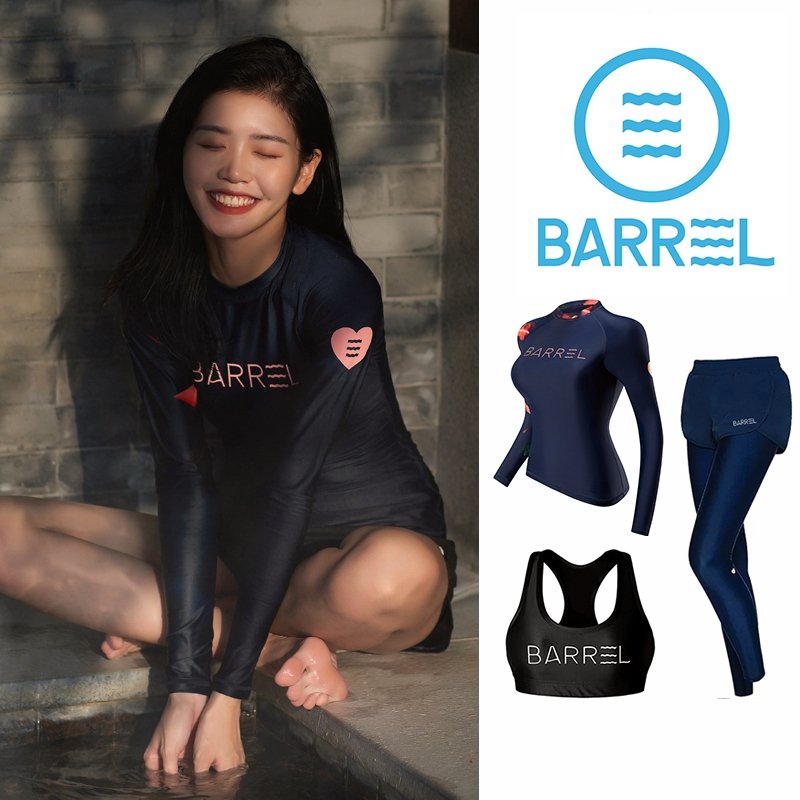New Korean surfing suit, long-sleeved, long-sleeved, long-sleeved, long-sleeved, thin, dry-dry-dry-deep-dive-dive-dive-dive-diving-diving girl