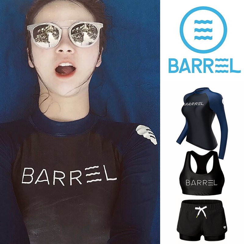 New Korean surfing suit, long-sleeved, long-sleeved, long-sleeved, long-sleeved, thin, dry-dry-dry-deep-dive-dive-dive-dive-diving-diving girl