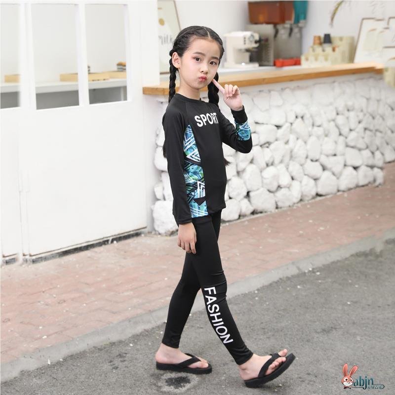 Children's summer bathing suit boys with long-sleeved dry-swam-proof swim suit for girls and their children in surfing suit