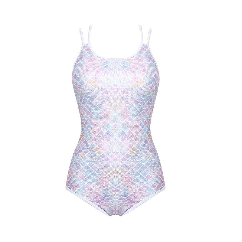 A lovely mermaid with a new 2024, sexy, skinny-backed swimsuit