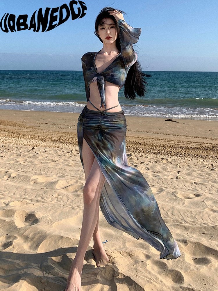 The new 2024 for the swimsuit girl, long-sleeved, long-sleeved, long-sleeved, long-sleeved, swimsuit lady