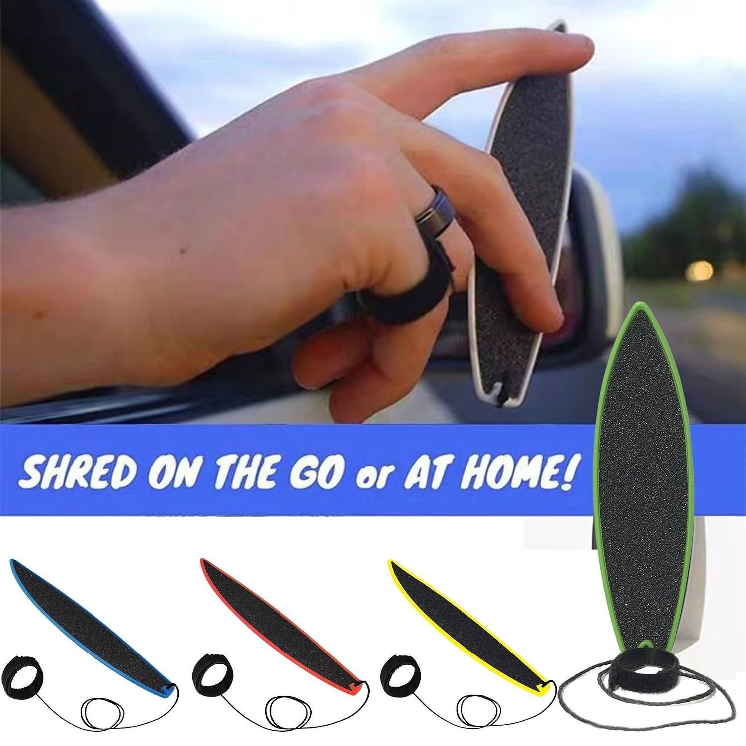 Mini-finger surfboard, Pointy Skid Kids Creative Toy Finger Surfboard Mini