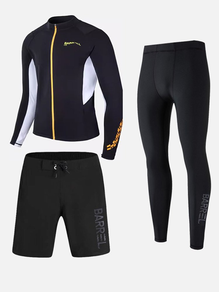 New 2024, male swimsuit, long-sleeved-sleeve-snake, jellyfish-proof, sunscreen submersible, dry surfing