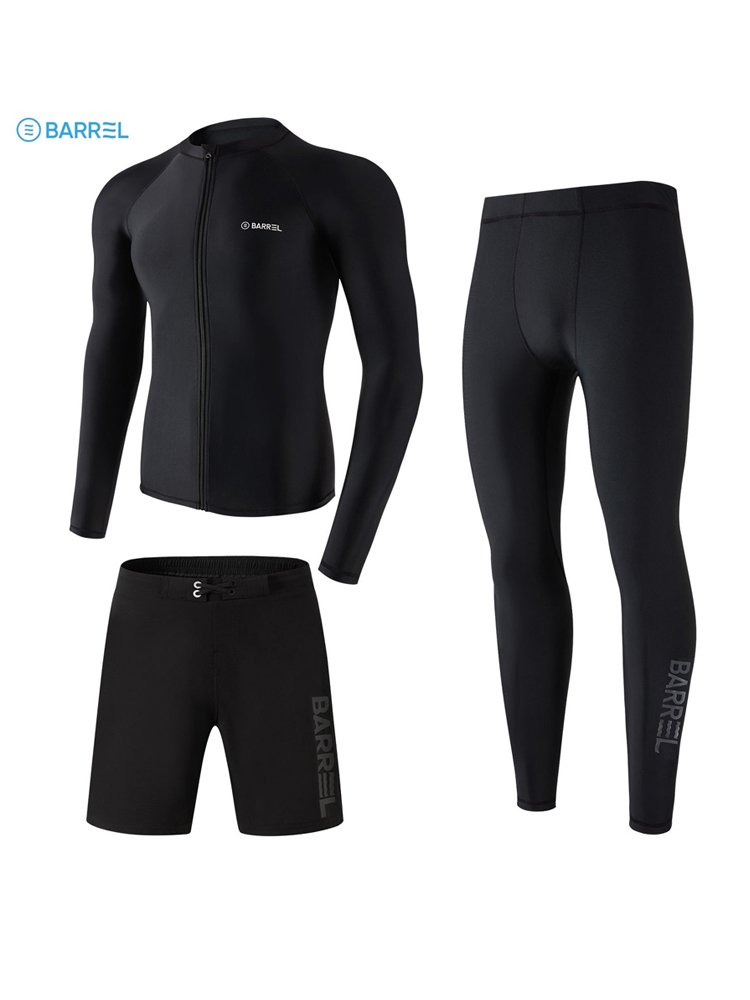 New 2024, male swimsuit, long-sleeved-sleeve-snake, jellyfish-proof, sunscreen submersible, dry surfing