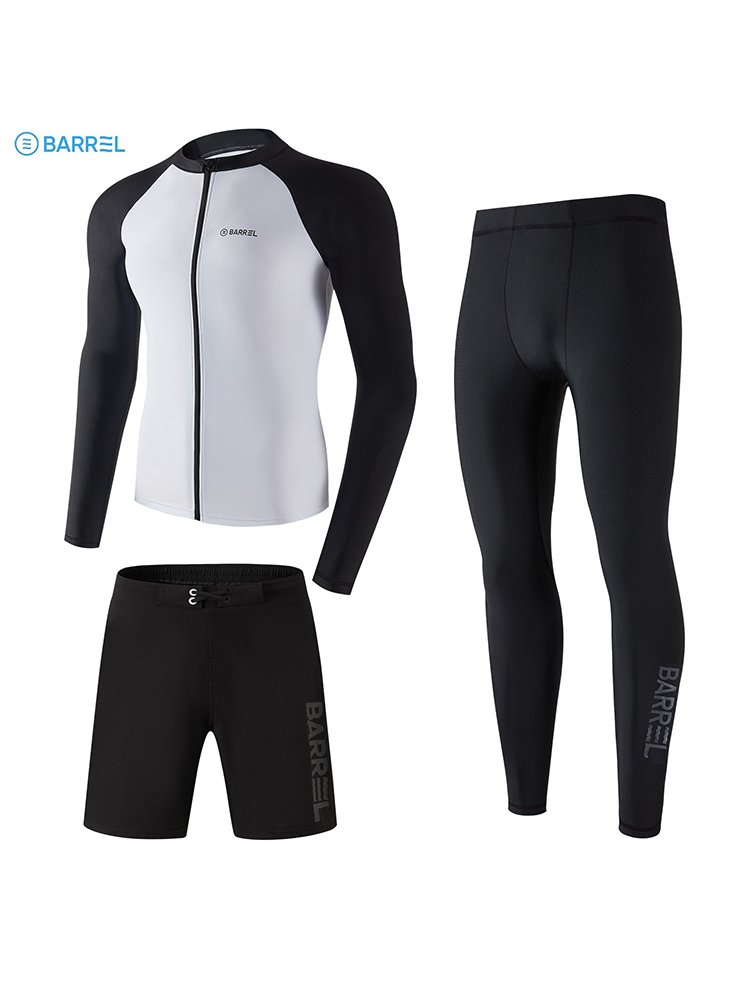 New 2024, male swimsuit, long-sleeved-sleeve-snake, jellyfish-proof, sunscreen submersible, dry surfing