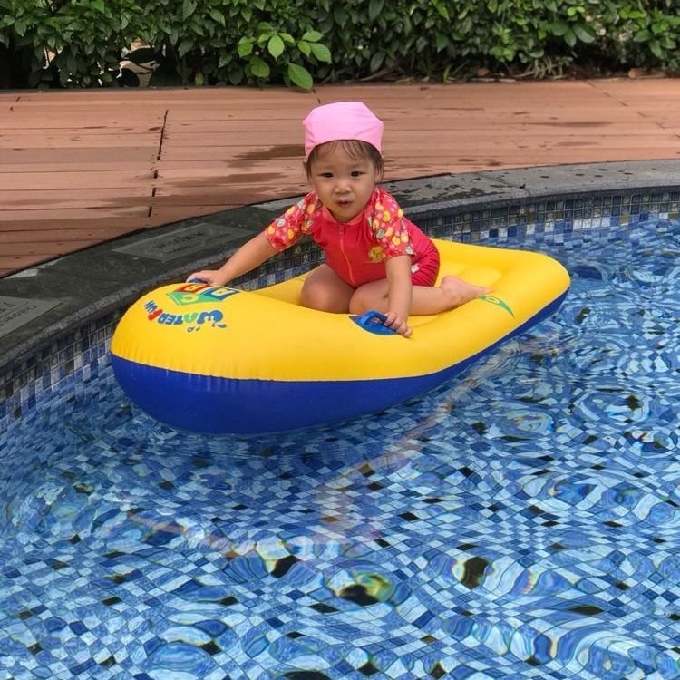 Water inflating floating surfboard children's toy swimming ring thicker to play with water bubble summers