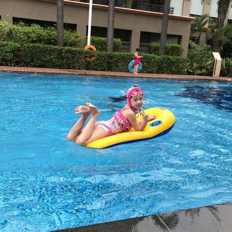 Water inflating floating surfboard children's toy swimming ring thicker to play with water bubble summers