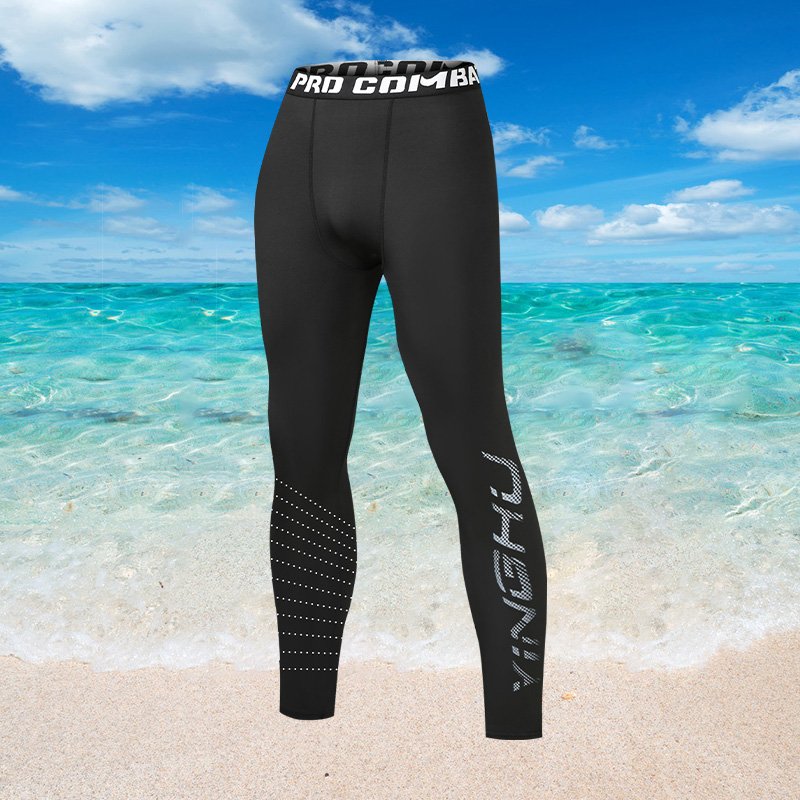 A big-size beach-pants bathing suit with a long-sleeved sun-proof suit