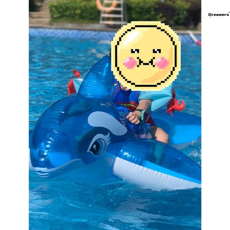 A swimming pool floats on a children's swimming ring