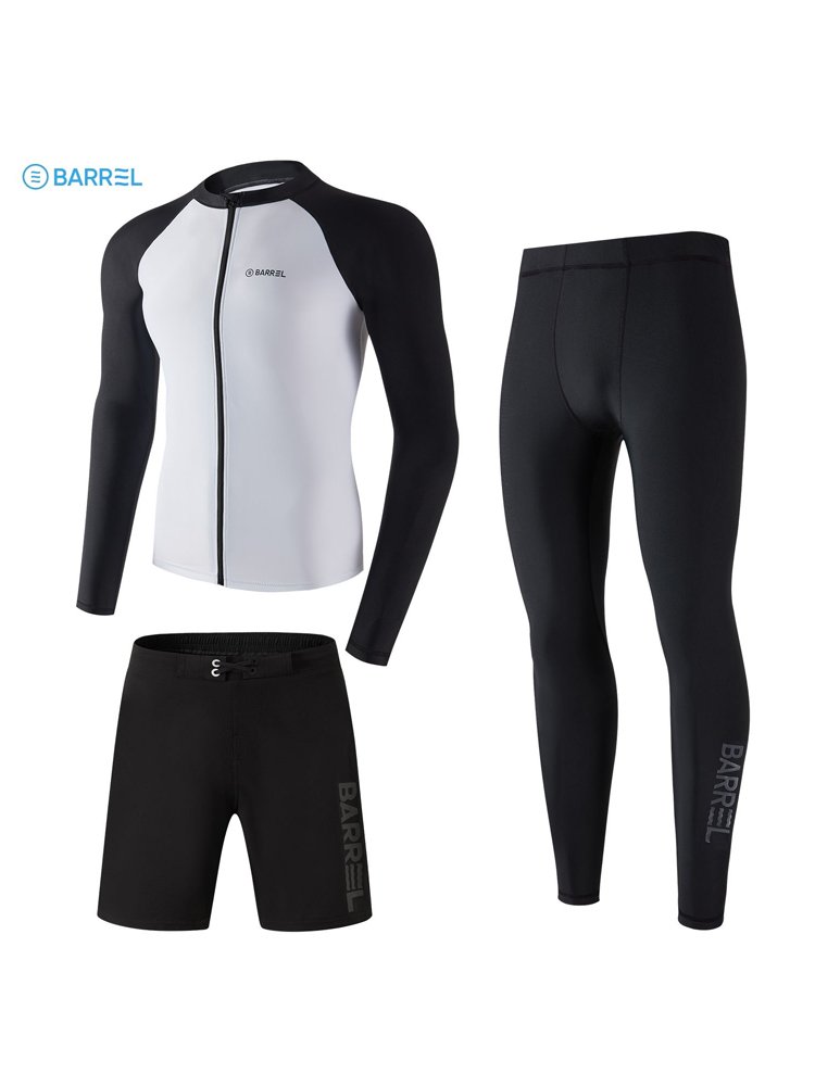 Korean men's surfing suit dry, sunscreen-proof diving suit, long-sleeved, long-sleeved, scrawny, squirming, squirm