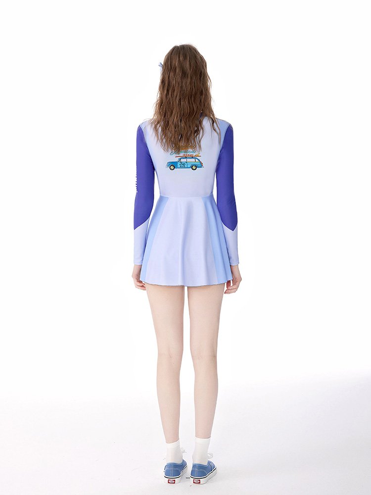 Fascinating cat, Dopamine swimmies, 2024 new corrosive, long-sleeved, sunscreened student surfer