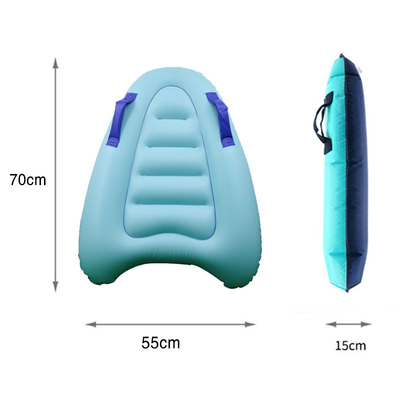Inflated surfboard portable adult surfboarding board for sea surfing and swimming pedals at the head plant
