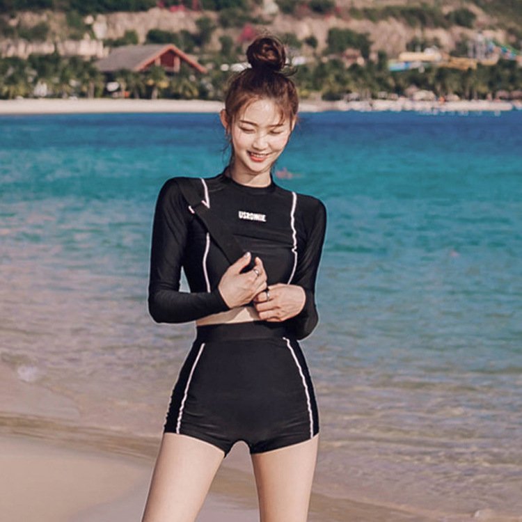Swimming suit for a swimsuit with a higher sense of purity than Gini's sexy, high waist, thin beach swimsuit