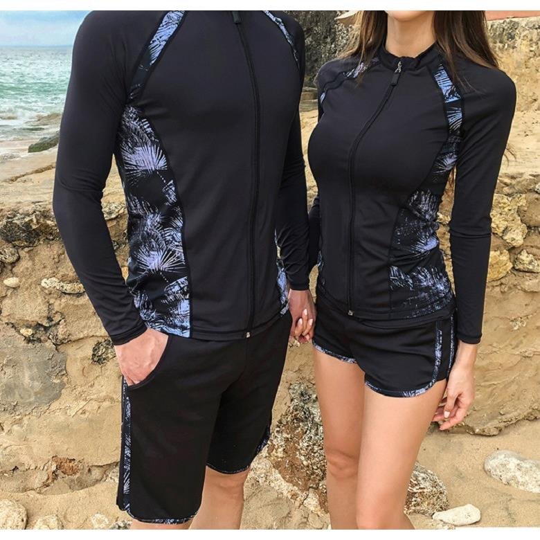 Scrambling suit, sunscreen jellyfish, long-sleeved swarves, surfing suit for a couple