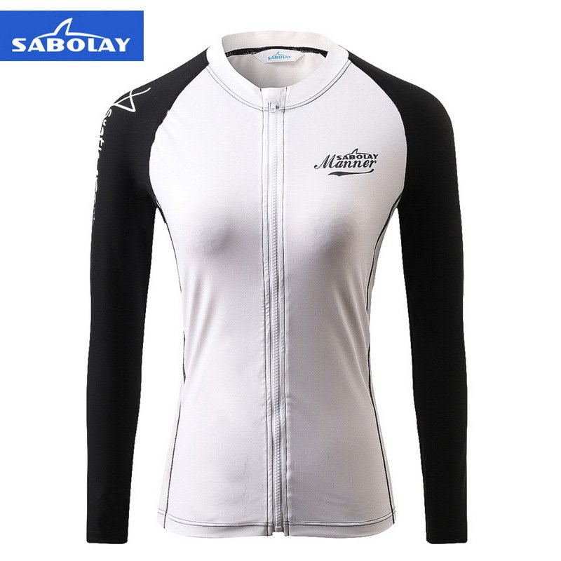CROSS-BORDER NEW SWIMSUITS DRY-DRY SALAD-CHAIN SURFSUITS SUNSCREENING UPF+ LONG SLEEVES SWIMSUITS