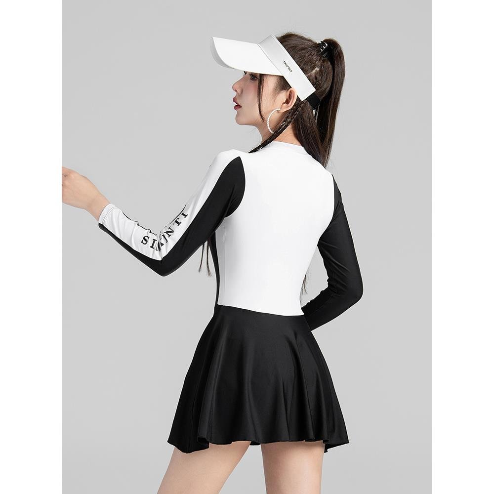 Germany's new 2024, long-sleeved, long-sleeved, sunproof, dry surfing junior high school swimsuit