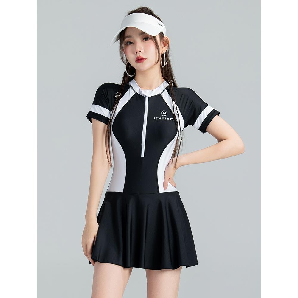 Germany's new 2024, long-sleeved, long-sleeved, sunproof, dry surfing junior high school swimsuit