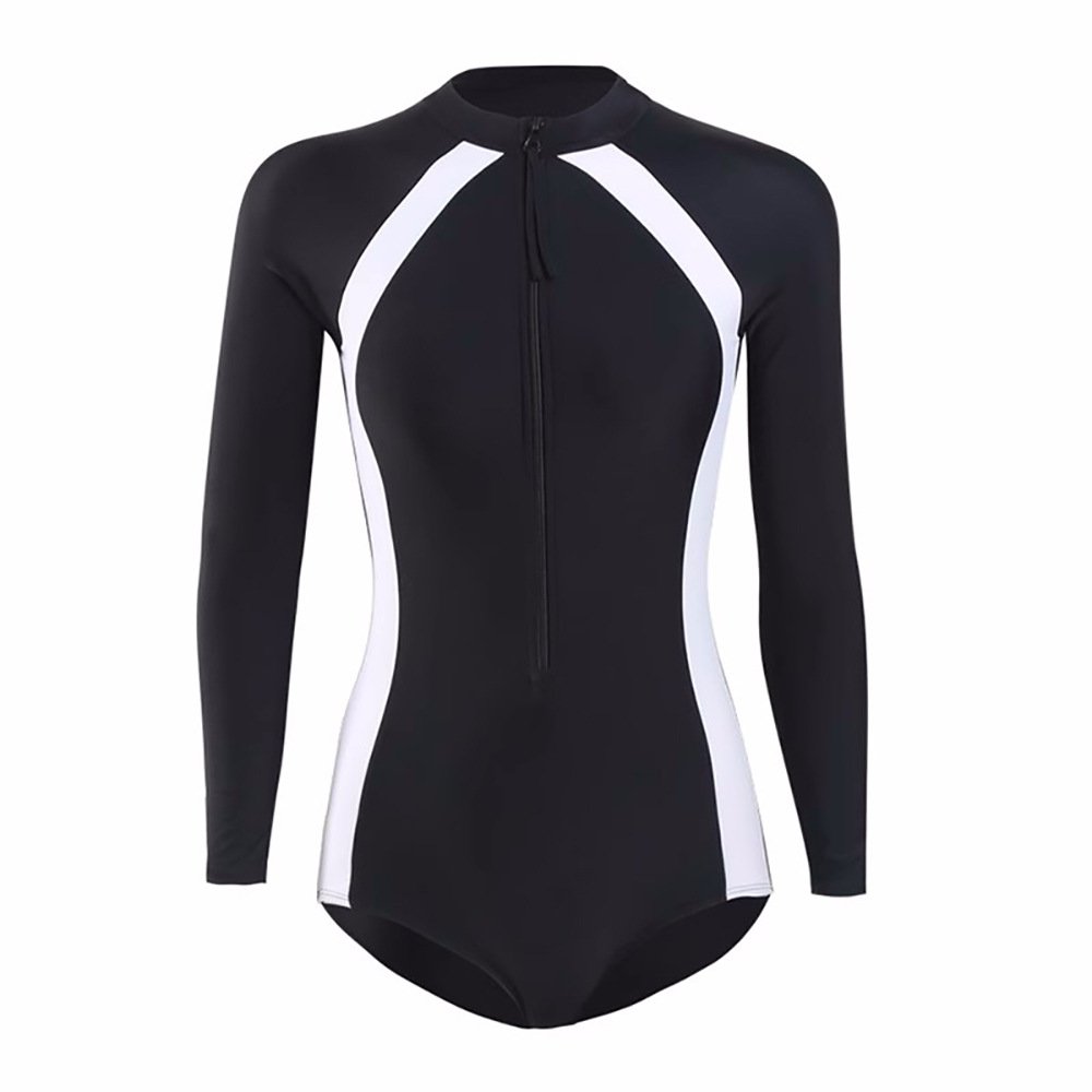 koreains swimsuit girl with a long-sleeved long-sleeve suit and a bathing suit for a student with a sunscreen wet suit