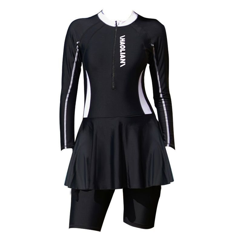 A new bathing suit with a large, long-sleeved, tan-proof thong-swipe-swipe-swam-swam-swam-spam suit
