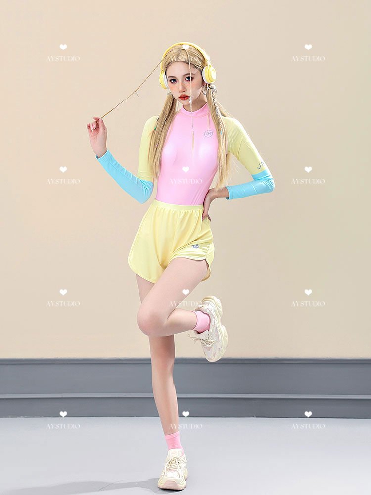 AYSTUDIO SWIMMING SUIT FOR LONG TAN AND LONG-SLEEVED STUDENTS IN HOT SPRINGS