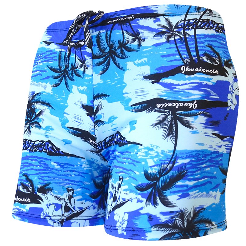 The man in the sandpants can get in the water in the summer, the summer on the beach, and train in the water park