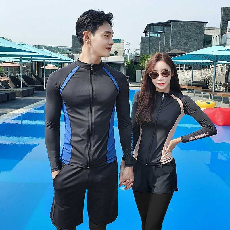 The 2020 Korean Swimsuit Women's Swimsuit suit with long sleeves for sunscreen jellyfish