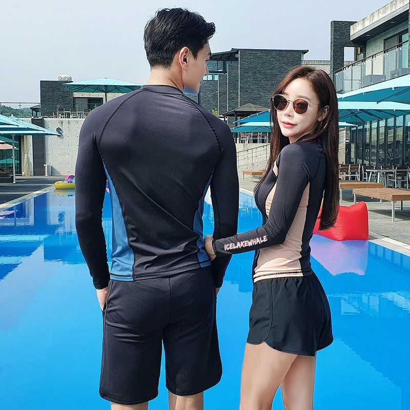 The 2020 Korean Swimsuit Women's Swimsuit suit with long sleeves for sunscreen jellyfish